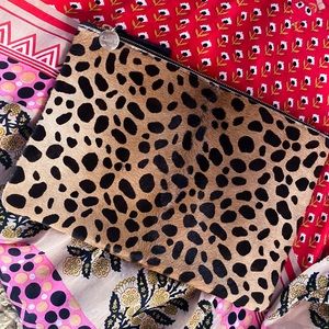 Clare V. Flat Leopard Clutch (Retails for $245)